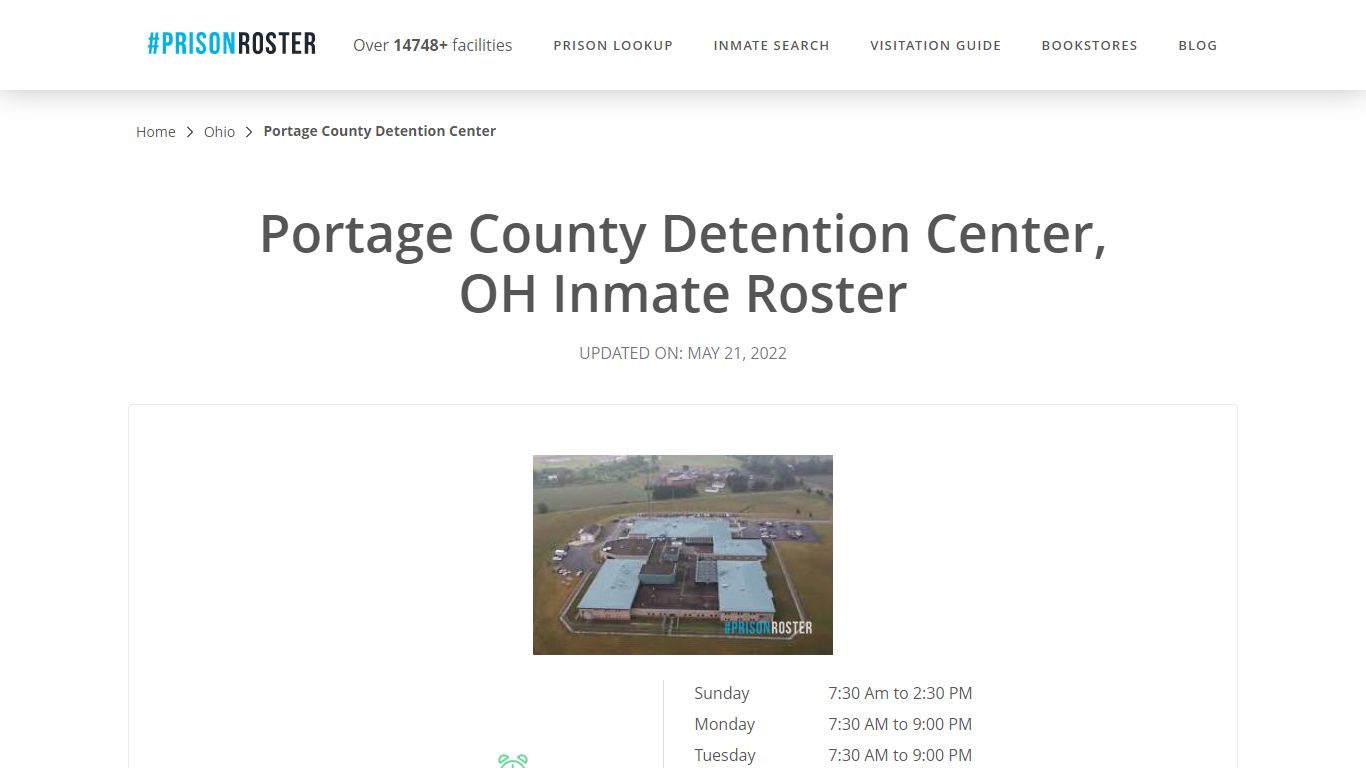Portage County Detention Center, OH Inmate Roster